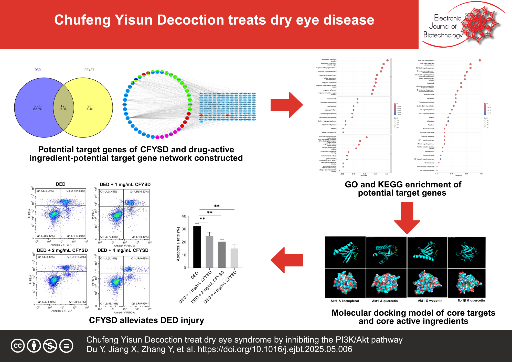 Chufeng Yisun Decoction treats dry eye syndrome by inhibiting the PI3K/Akt pathway